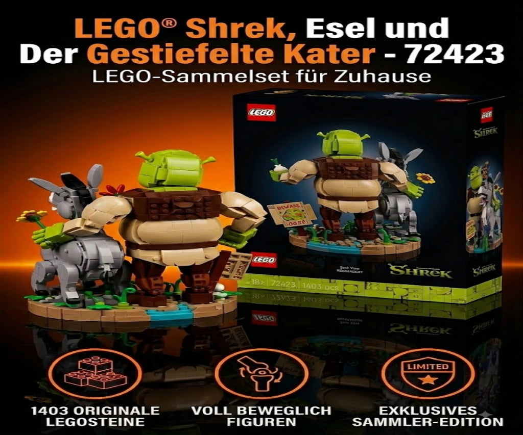 LEGO® Shrek 72423 – Shrek, Esel und Der Gestiefelte Kater