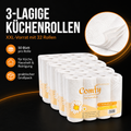 Comfy Küchenrollen Megapack – 32 Rollen, 3-lagig mit 50 Blatt je Rolle