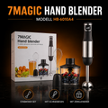 7MAGIC HB-6010A4 3-in-1 Stabmixer-Set – Mixen, Zerkleinern & Aufschlagen