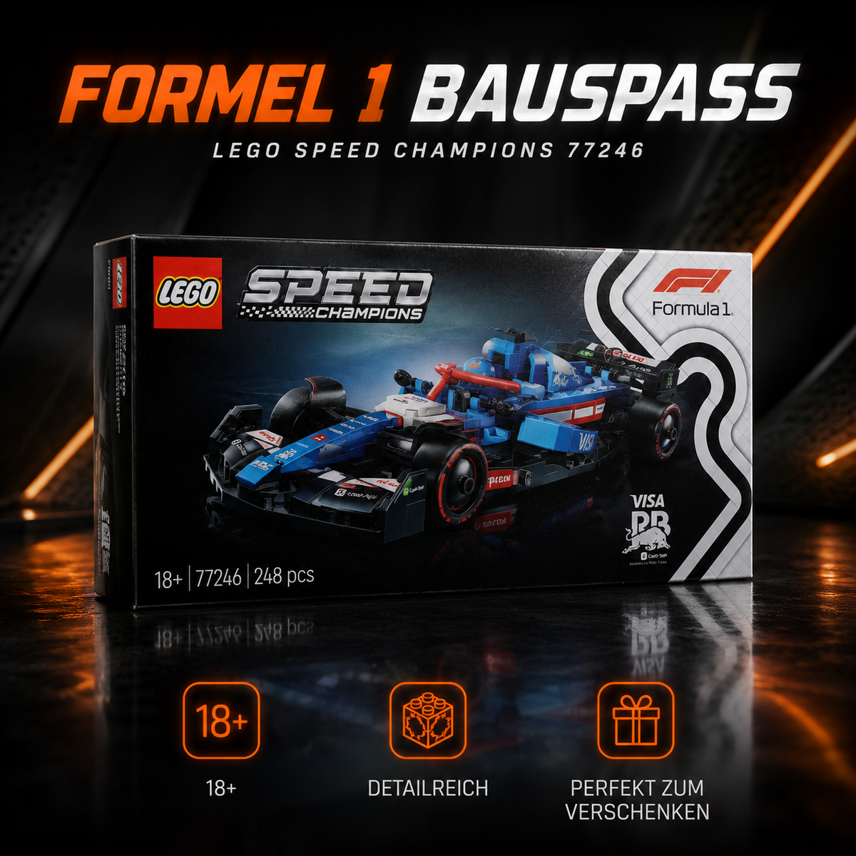 LEGO Speed Champions 77246 – Visa Cash App RB VCARB 01 F1® Rennauto