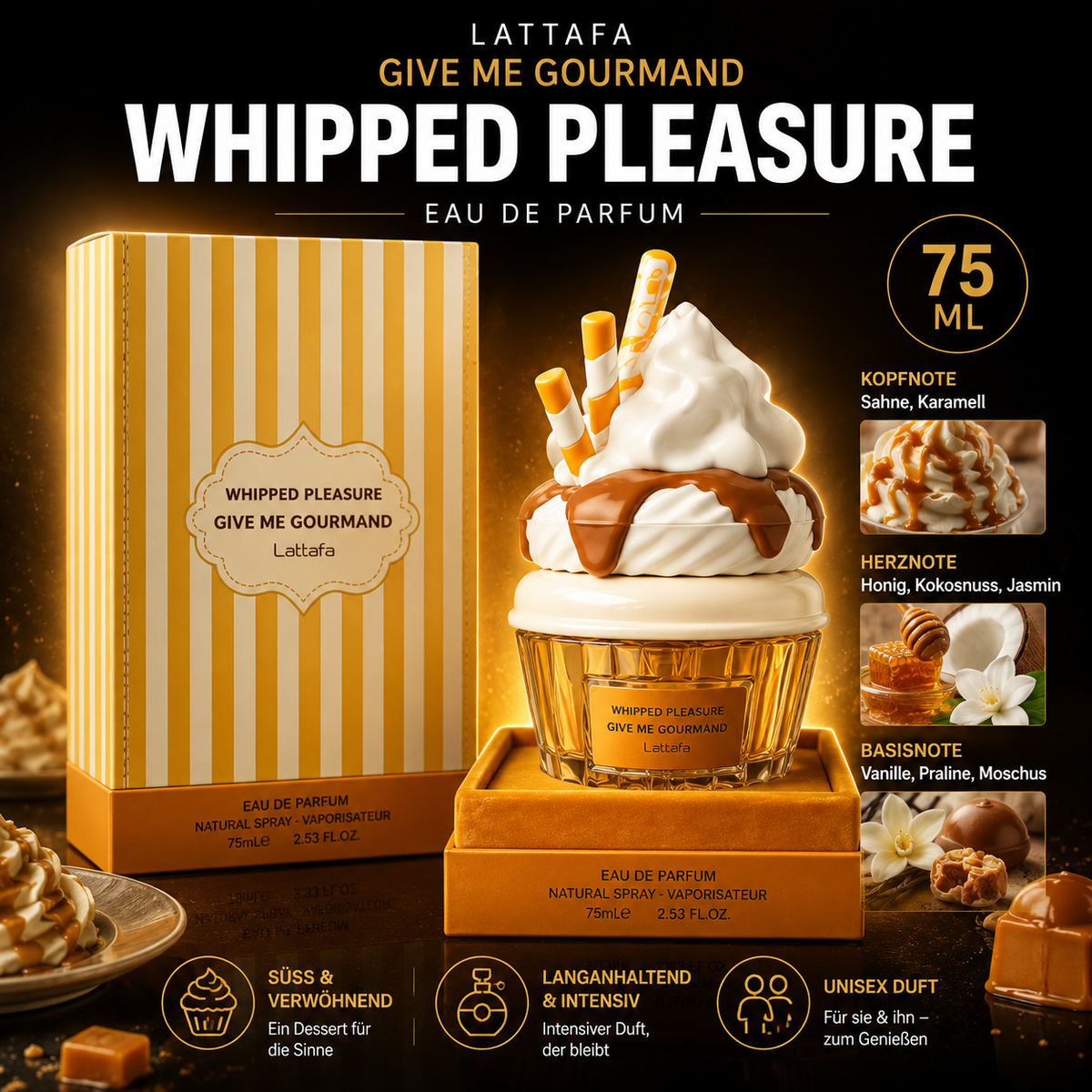 Lattafa Give Me Gourmand Whipped Pleasure Eau de Parfum 75 ml