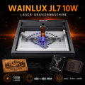 WAINLUX JL7 10W Lasergraviermaschine – 400 × 400 mm Laser Cutter & Engraver