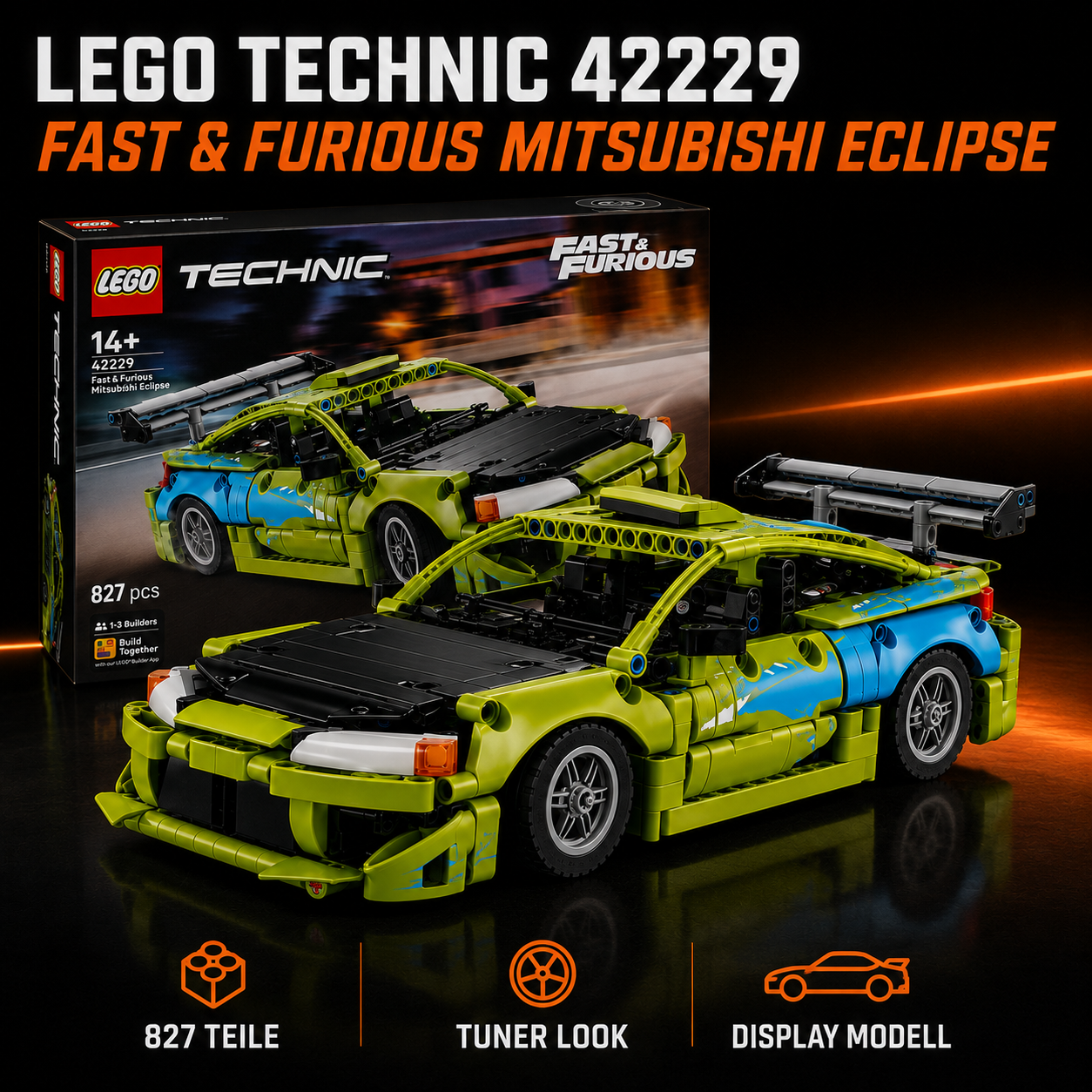 LEGO® Technic 42229 – Fast & Furious Mitsubishi Eclipse