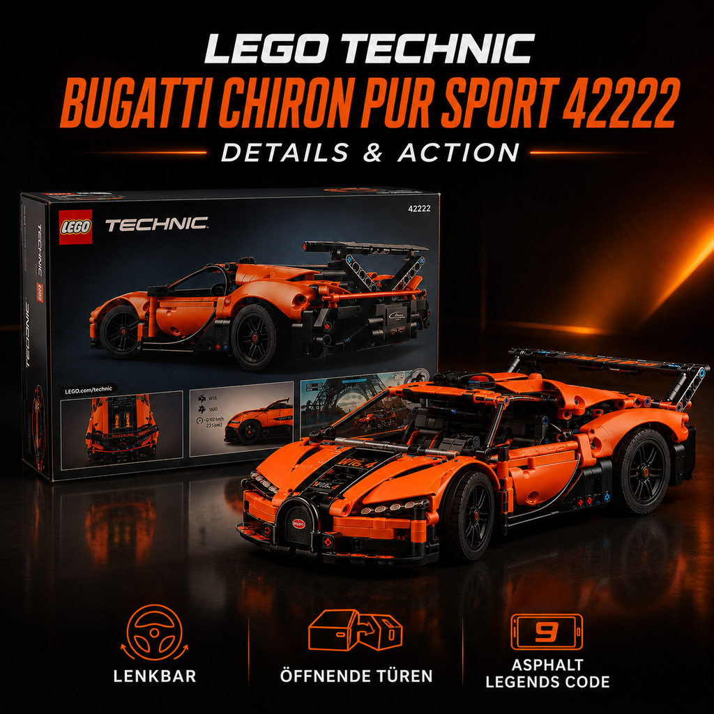 LEGO® Technic 42222 – Bugatti Chiron Pur Sport