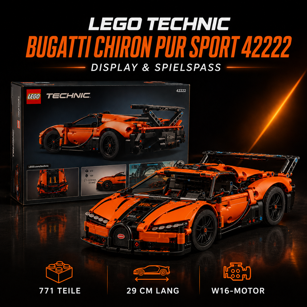 LEGO® Technic 42222 – Bugatti Chiron Pur Sport