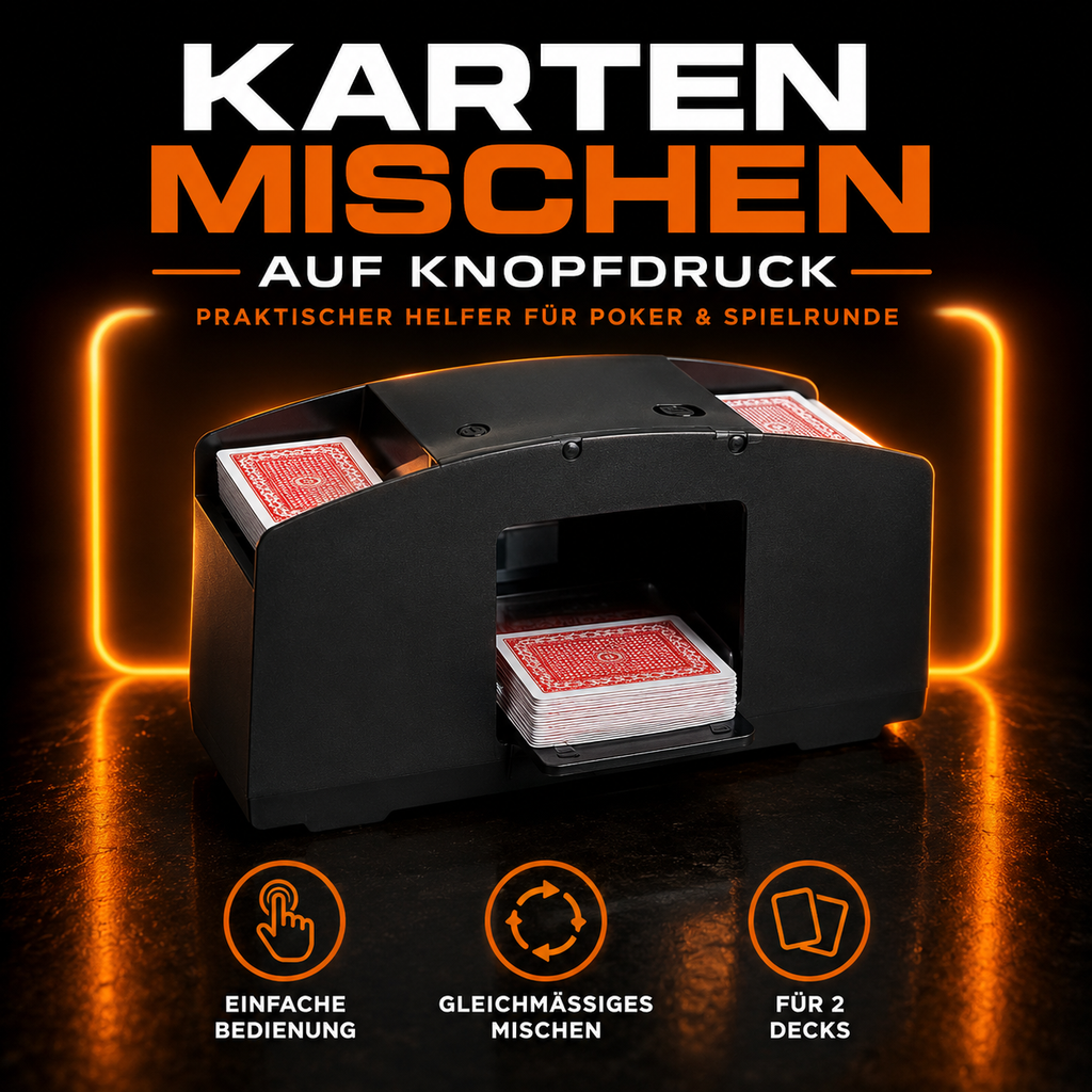 Automatischer Kartenmischer für 2 Kartendecks