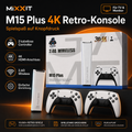 M15 Plus 4K Retro Game Stick – Spielekonsole mit 2 kabellosen Controllern