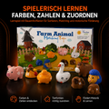 Montessori Bauernhof Lernspiel – Tiere, Farben & Zahlen zuordnen