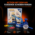 Shark Flying Saucers Fangspiel mit Hai-Launcher, Flugscheiben & Fangnetz – ab 3 Jahren
