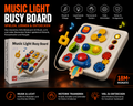 Music Light Busy Board mit Musik & Licht – interaktives Motorikspielzeug ab 18 Monaten