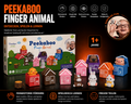 Peekaboo Finger Animal Lernspiel – 10 Tiere & 10 bunte Häuser ab 1 Jahr