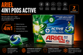 Ariel 4in1 Pods Active Odor Defense mit Febreze – 15 Waschmittel-Pods