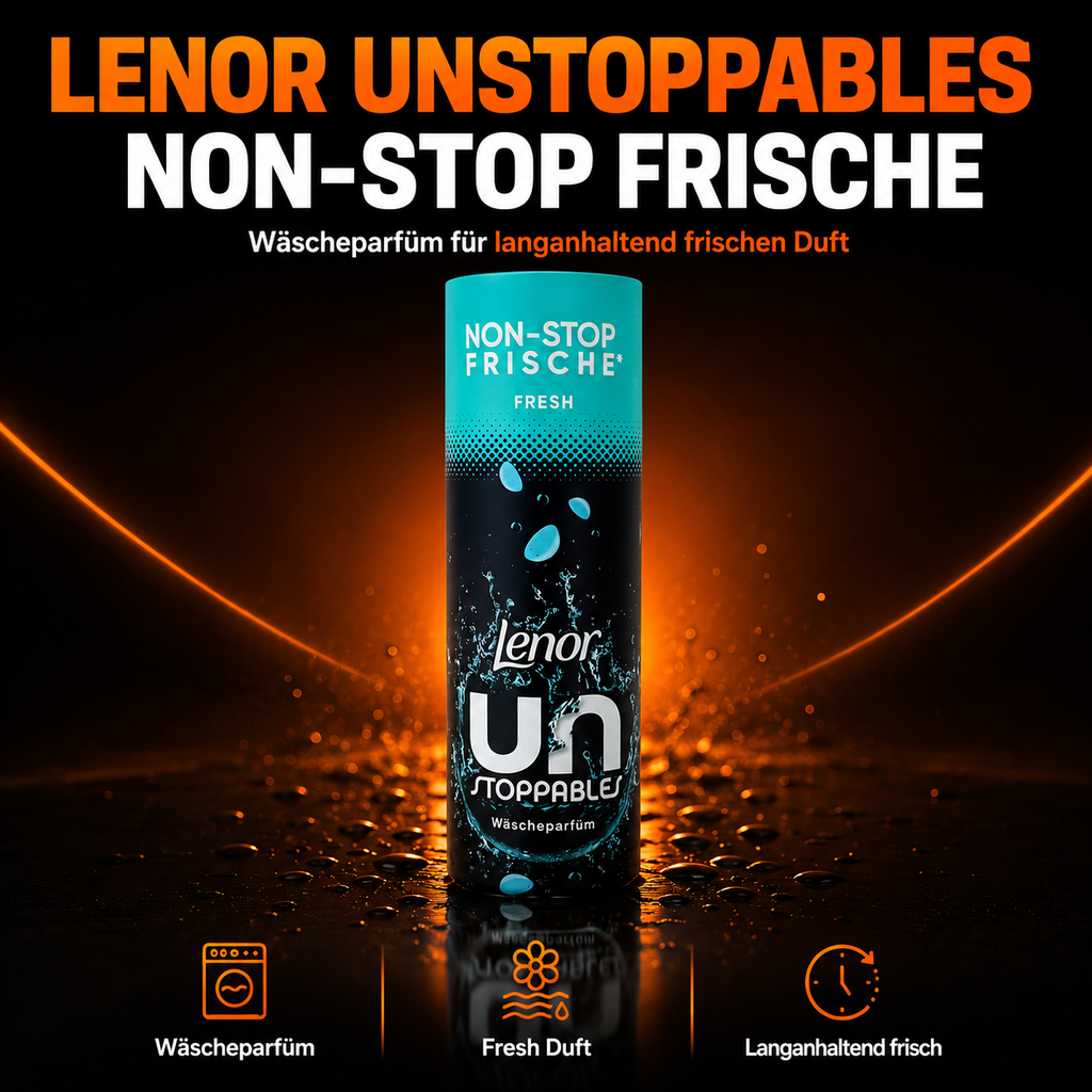 Lenor Unstoppables Fresh Wäscheparfüm – Duftperlen für langanhaltende Frische