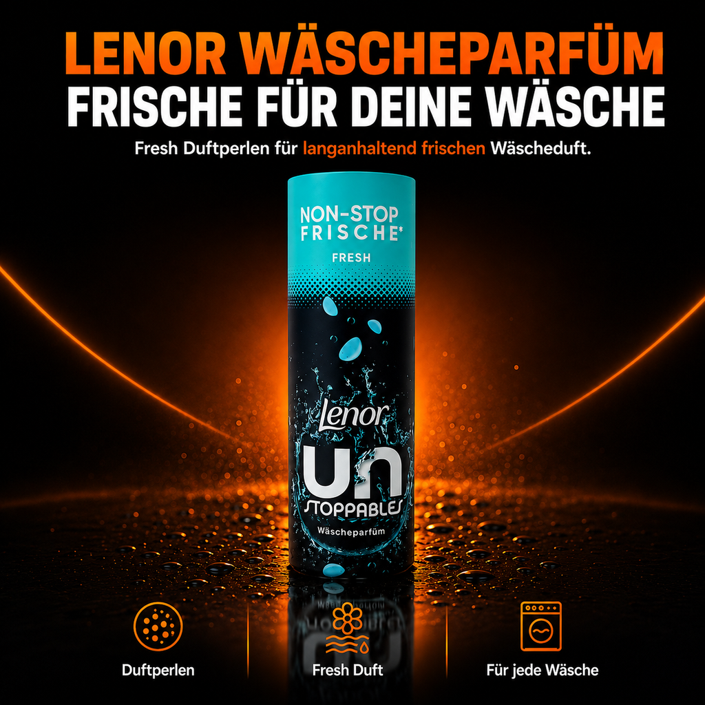 Lenor Unstoppables Fresh Wäscheparfüm – Duftperlen für langanhaltende Frische