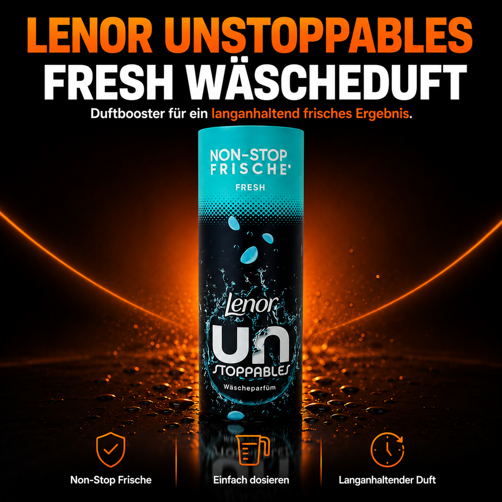 Lenor Unstoppables Fresh Wäscheparfüm – Duftperlen für langanhaltende Frische