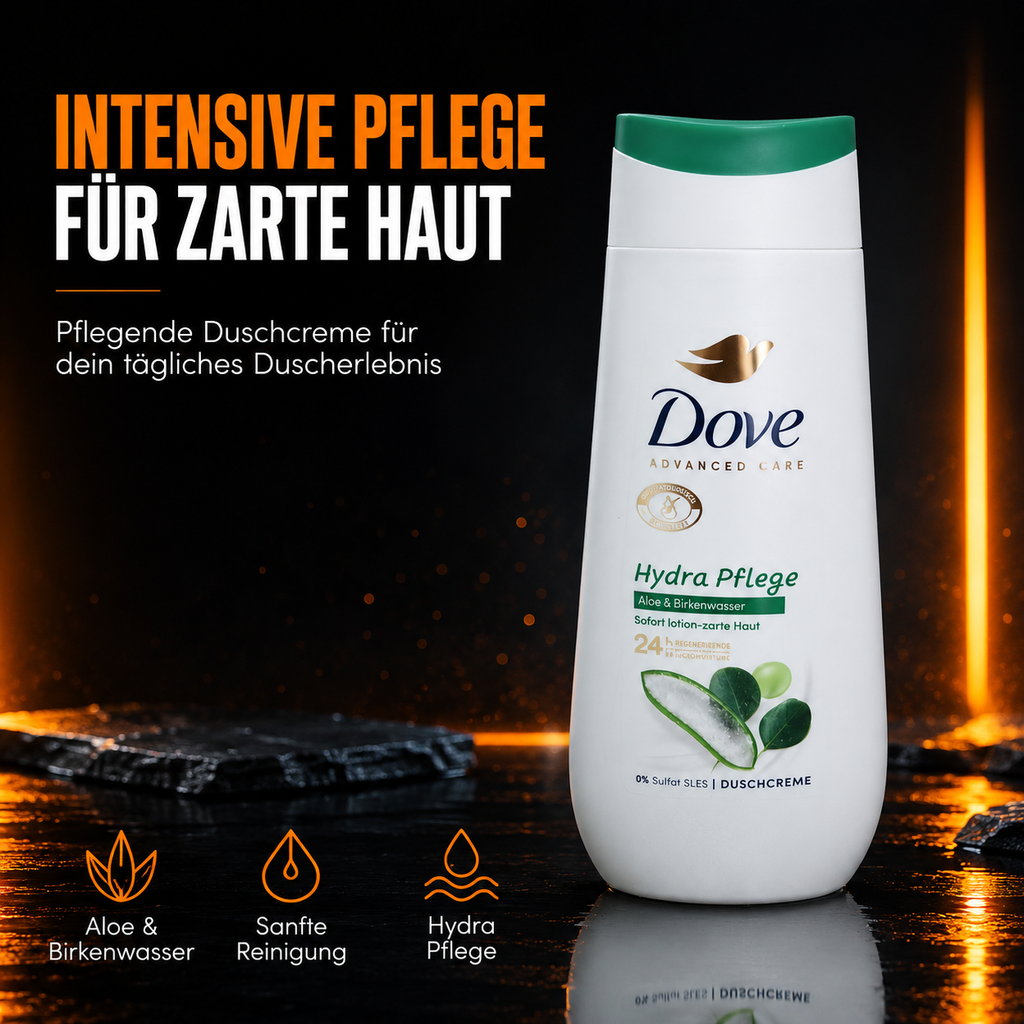 Dove Advanced Care Hydra Pflege Duschcreme mit Aloe & Birkenwasser
