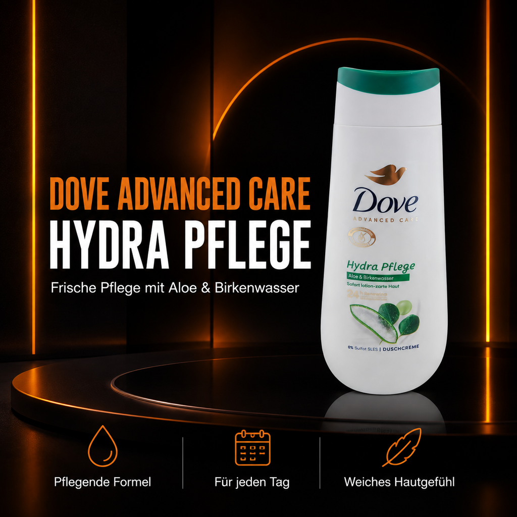 Dove Advanced Care Hydra Pflege Duschcreme mit Aloe & Birkenwasser