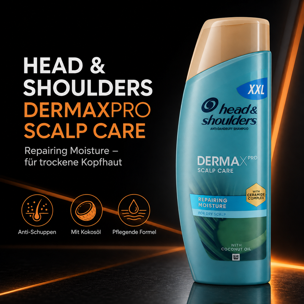 Head & Shoulders DermaXPro Repairing Moisture Anti-Schuppen-Shampoo – XXL