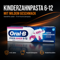 Oral-B Pro Junior 6–12 Fluorid-Zahnpasta – milder Geschmack, 75 ml