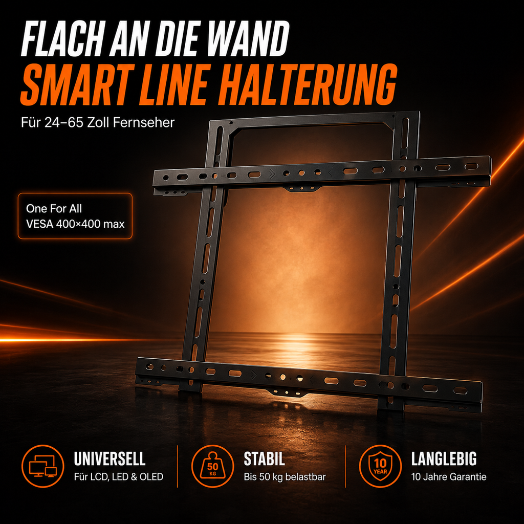 One For All Smart Line WM2400 TV-Wandhalterung – 24–65 Zoll, bis 50 kg