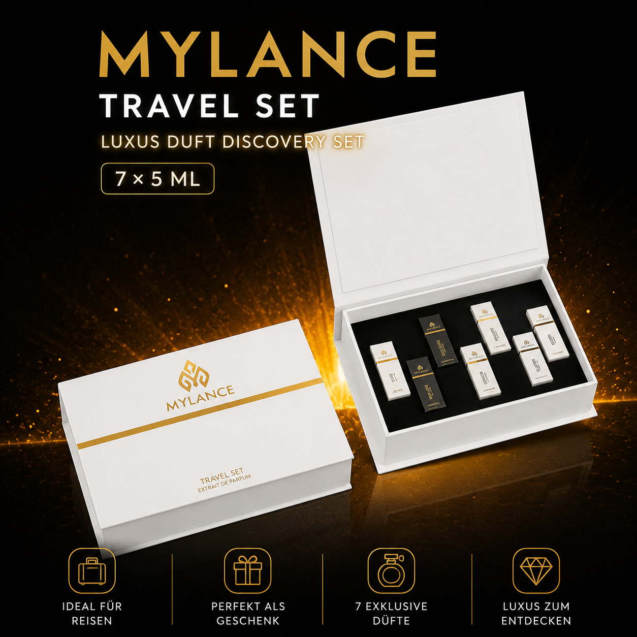 MYLANCE Parfum Travel Set – Luxury Discovery Set 7 × 5 ml