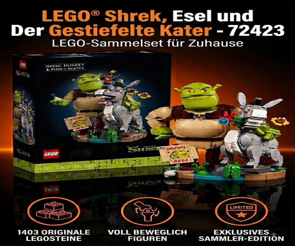 LEGO® Shrek 72423 – Shrek, Esel und Der Gestiefelte Kater